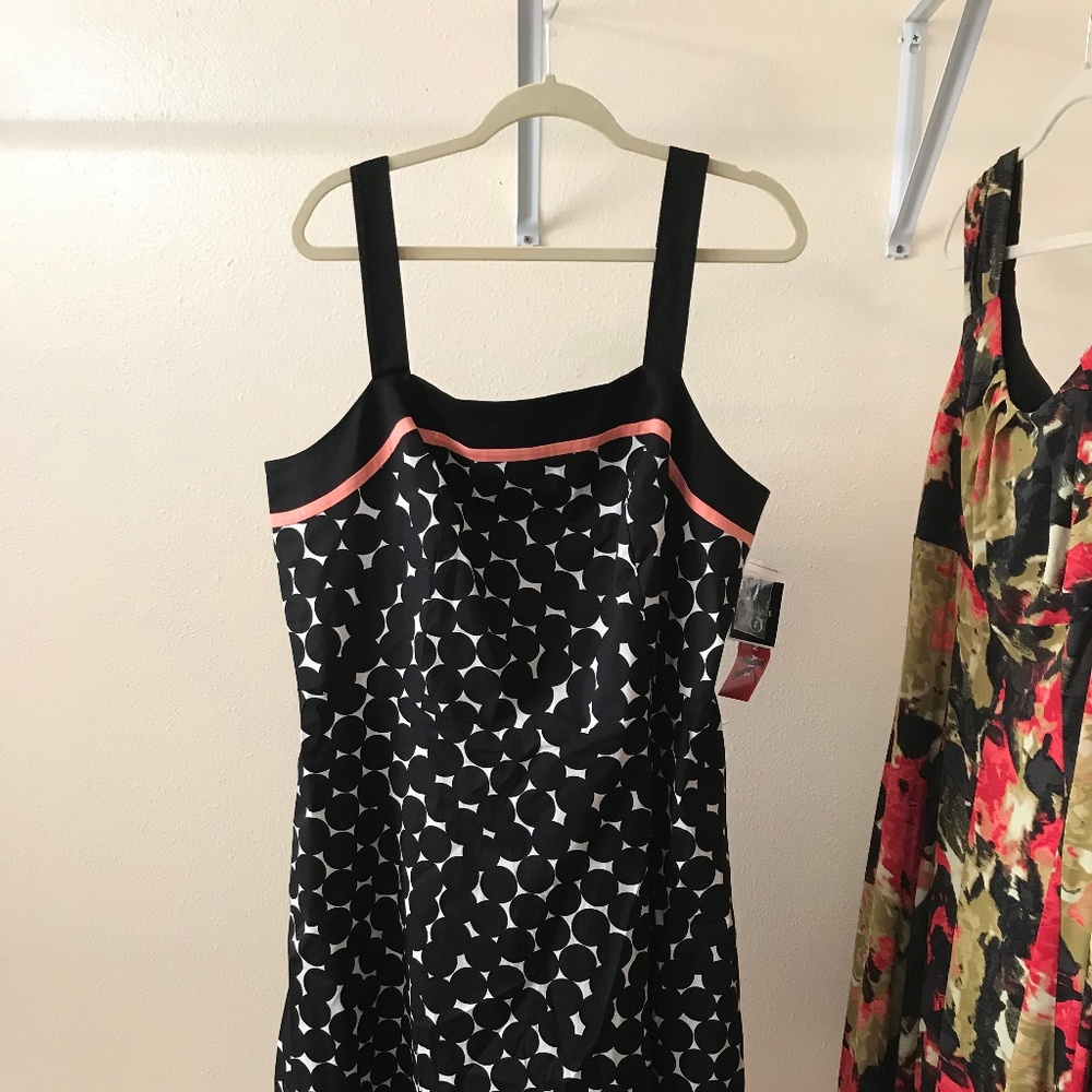 Mid length Black and white dress Brand New